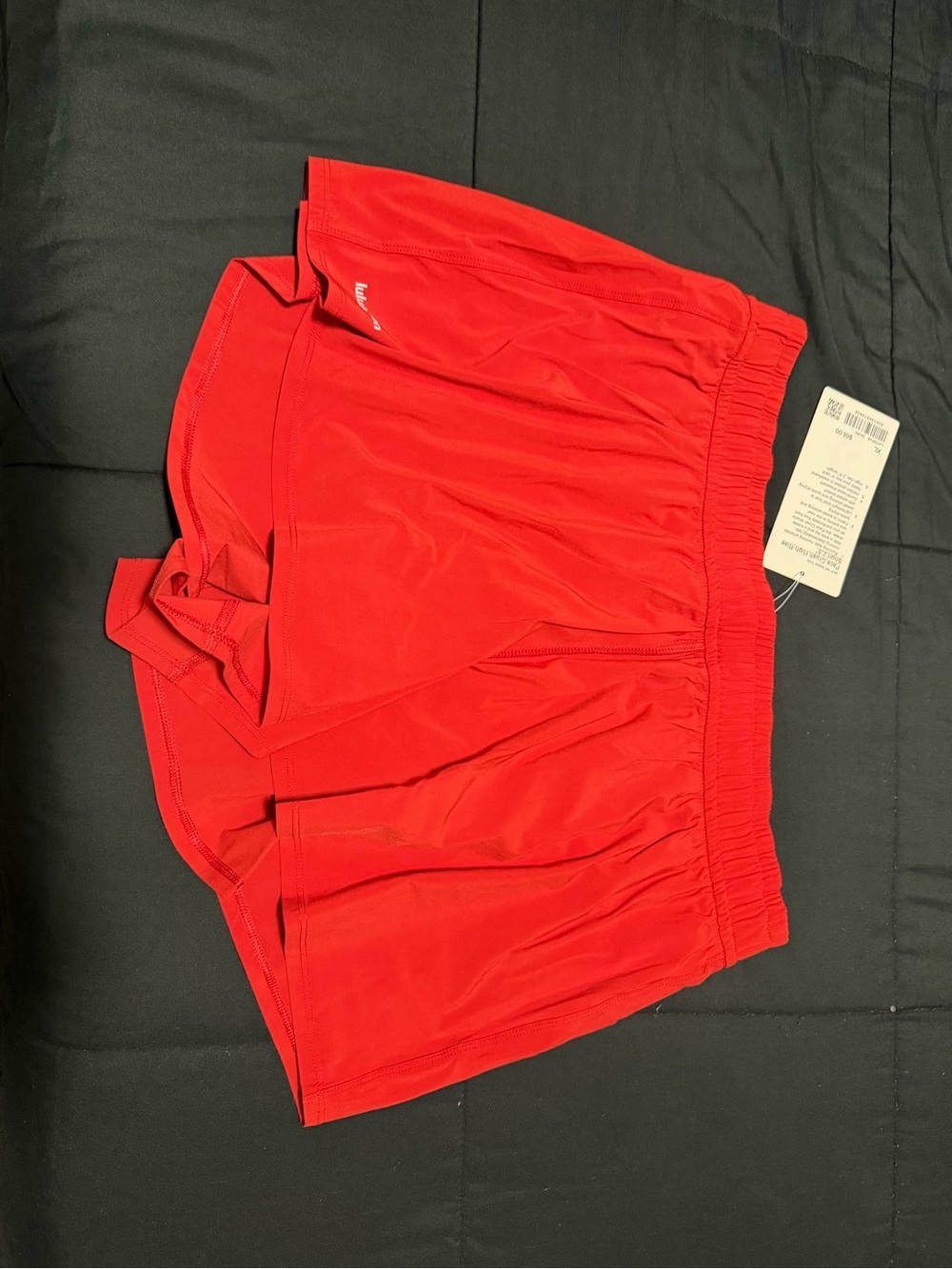 lululemon athletica Red Athletic Shorts with Built-In Liner